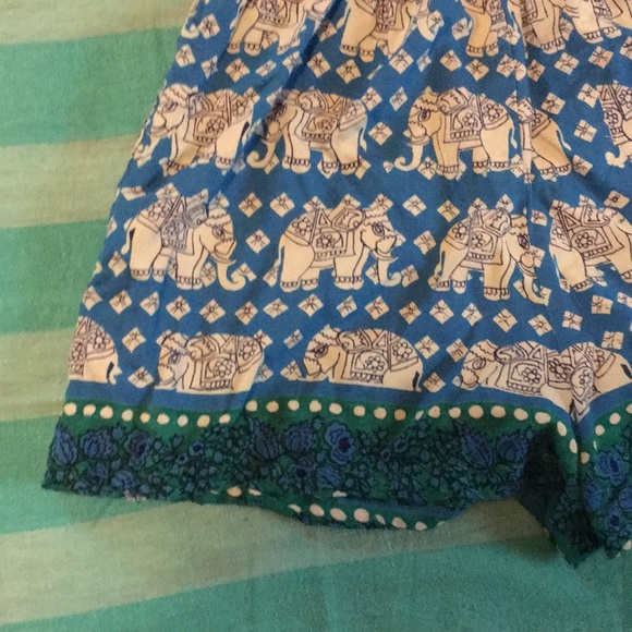 Cotton Boho Hippie Romper Elephants - Picture 3 of 6